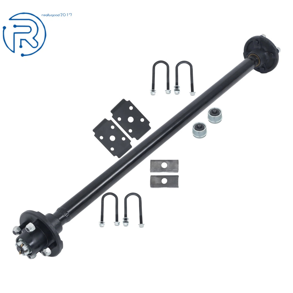 Trailer Axle 2000 lbs 4 Lug for Various Models (44"-72" Hub Face)