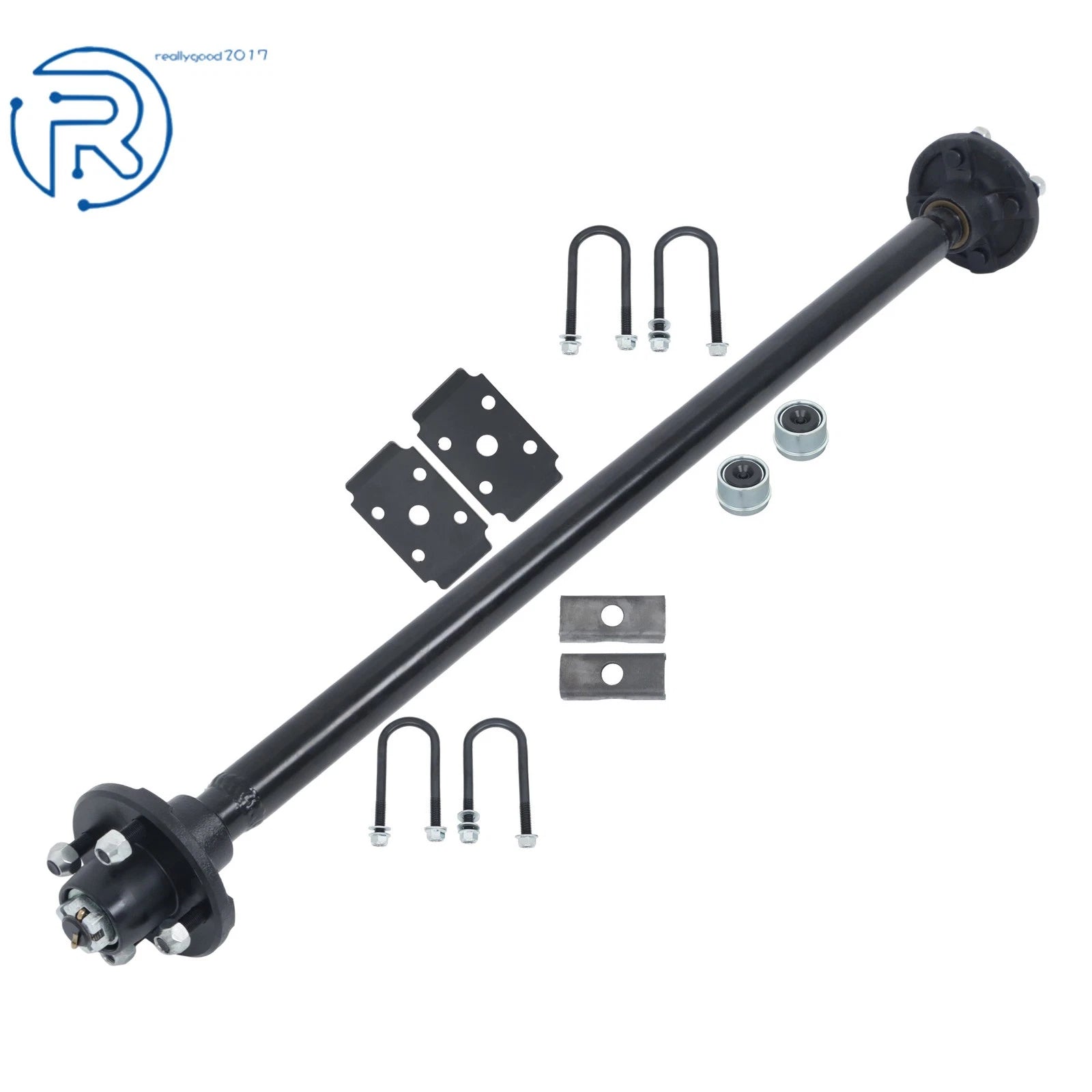 Trailer Axle 2000 lbs 4 Lug for Various Models (44"-72" Hub Face)