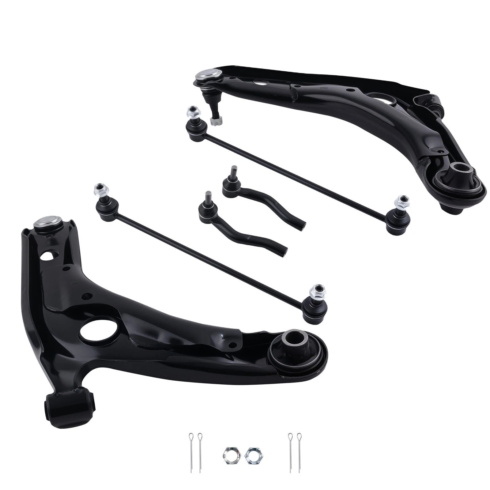 6X Front Lower Control Arm + Ball Joint Sway Bar Link for Prius C (2012–2019)
