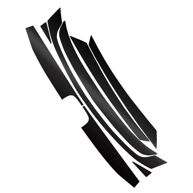 8x Front Upper Bumper Grille Trim Protector Decal for Honda Civic (2016-2020)