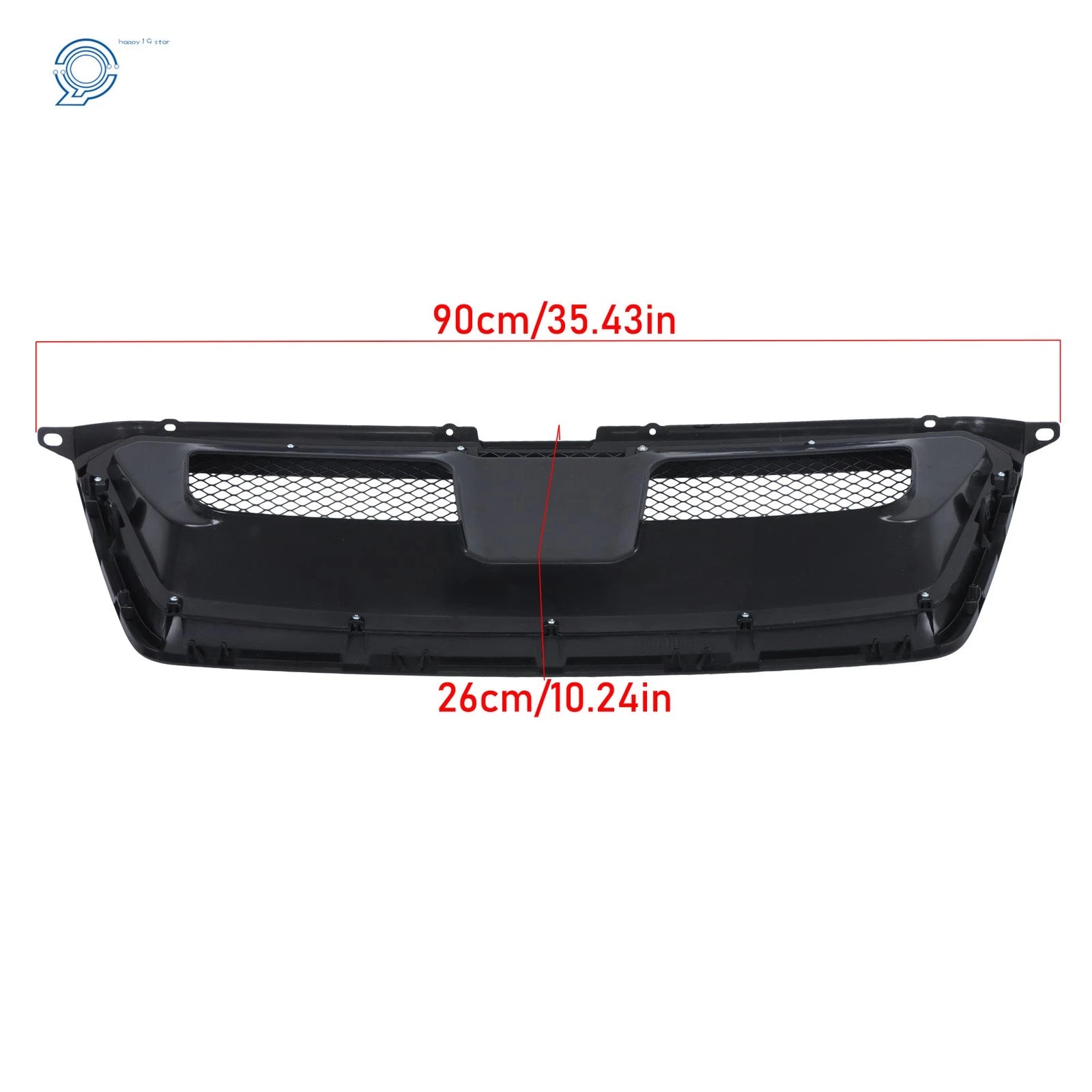 Gloss Black Front Upper Grille for Subaru Impreza Crosstrek (2012-2017)