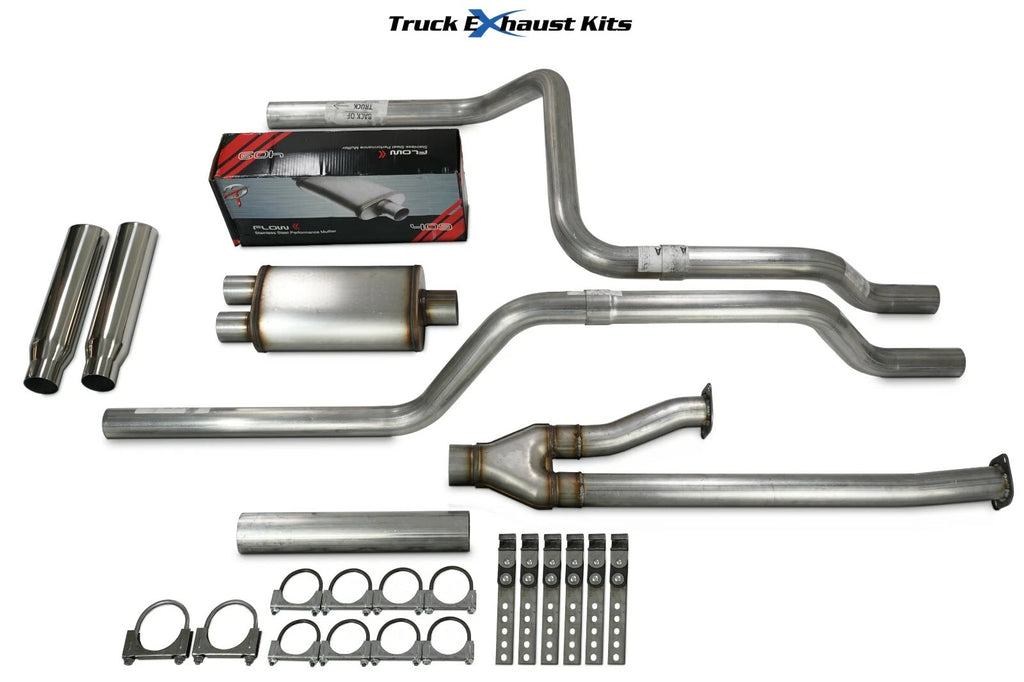 2.5" Dual Exhaust Kit for Toyota Tundra (2009–2013) Flow II Rear Rolled Tip