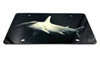 Acrylic License Plate Premium Black for Hammerhead Shark (Universal Fit)