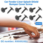 10X Fender Liner Splash Shield Bumper Cover Screw for Audi A4 (1996–2016)