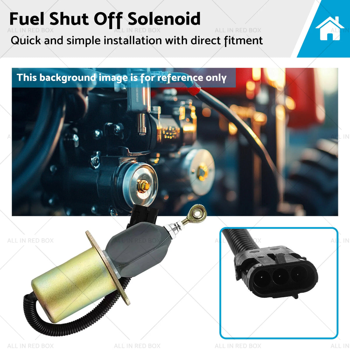 Fuel Shut Off Solenoid for Cummins 6CT (3935649, 3931570, SA-4764-12)
