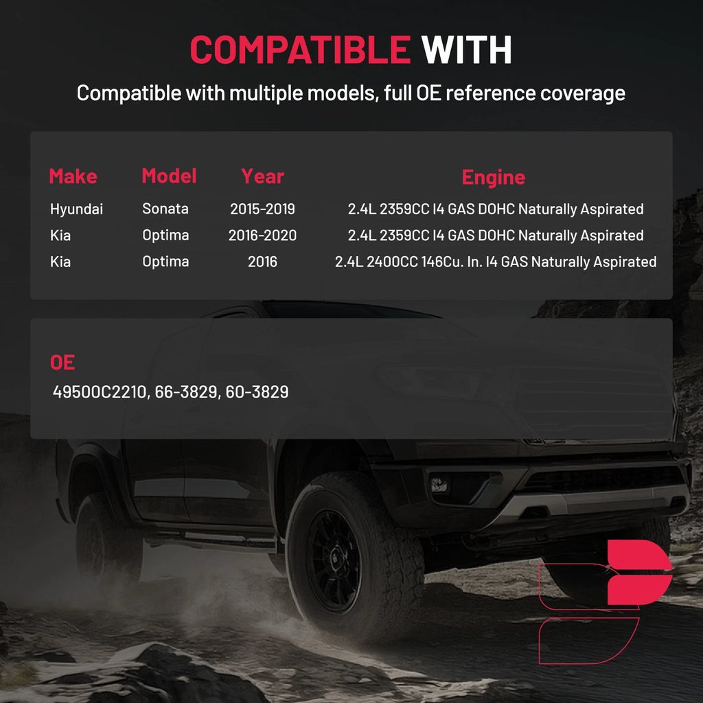 Front Left CV Axle Shaft Assembly for Hyundai Sonata (2015–2019) & Kia Optima (2016–2020) 2.4L