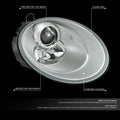 Chrome Clear Projector Headlight Lamp for Volkswagen Beetle (2006–2010)