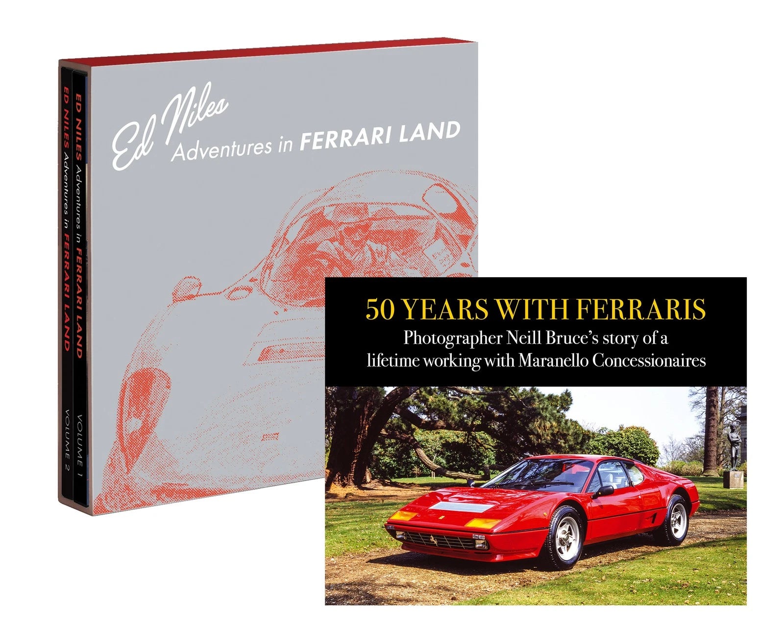 50 Years with Ferraris Adventures in Ferrari-Land 3 Book Set for Car Enthusiasts