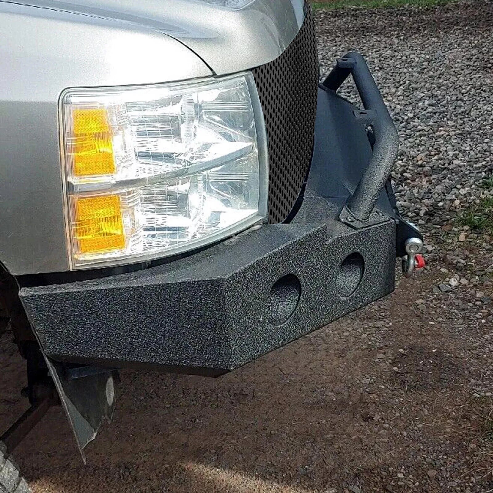 Off-road Steel Front Bumper with Winch Plate for Chevy Silverado 1500 (2007–2013)