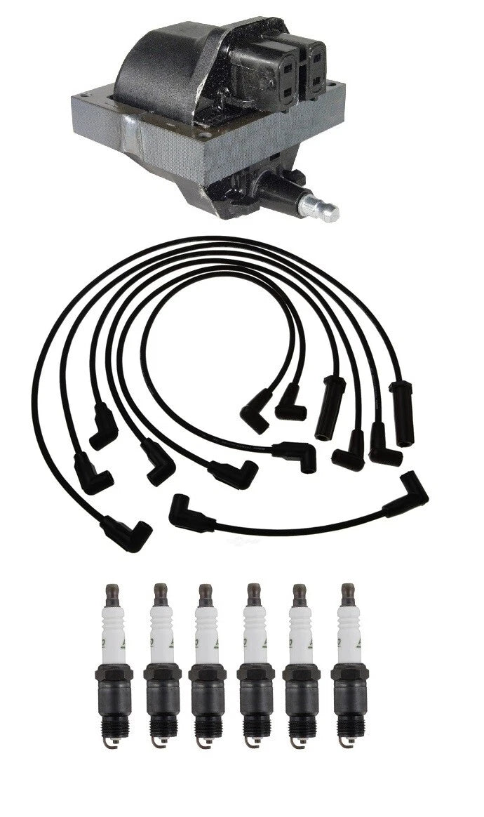 Ignition Wires & Spark Plugs Kit for Chevy S10 GMC S15 (1994–2004)