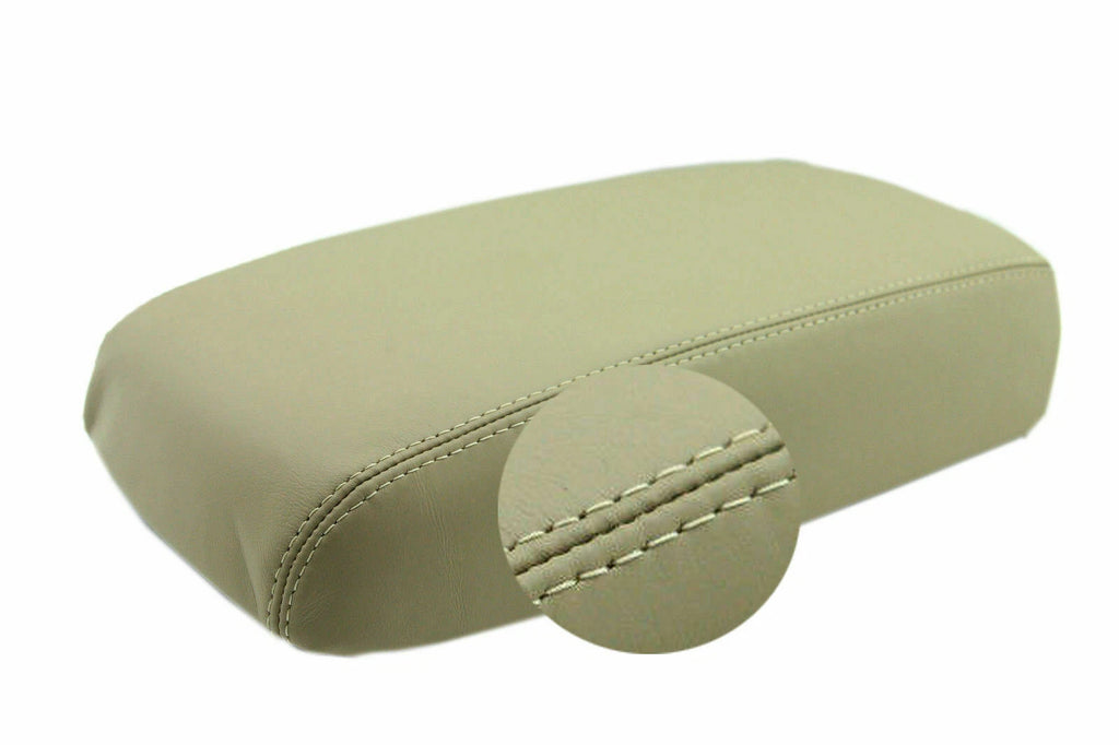 Leather Console Lid Armrest Cover for Nissan Murano (2009–2014) Beige
