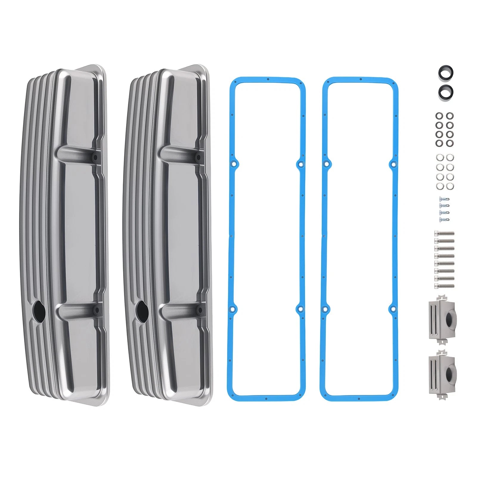 Aluminum Valve Covers for Chevy 283 302 305 327 350 400 SBC (Short Bolt)