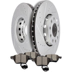 Front Ceramic Brake Pads and Rotors for Audi A4 Quattro, A6, Volkswagen Passat