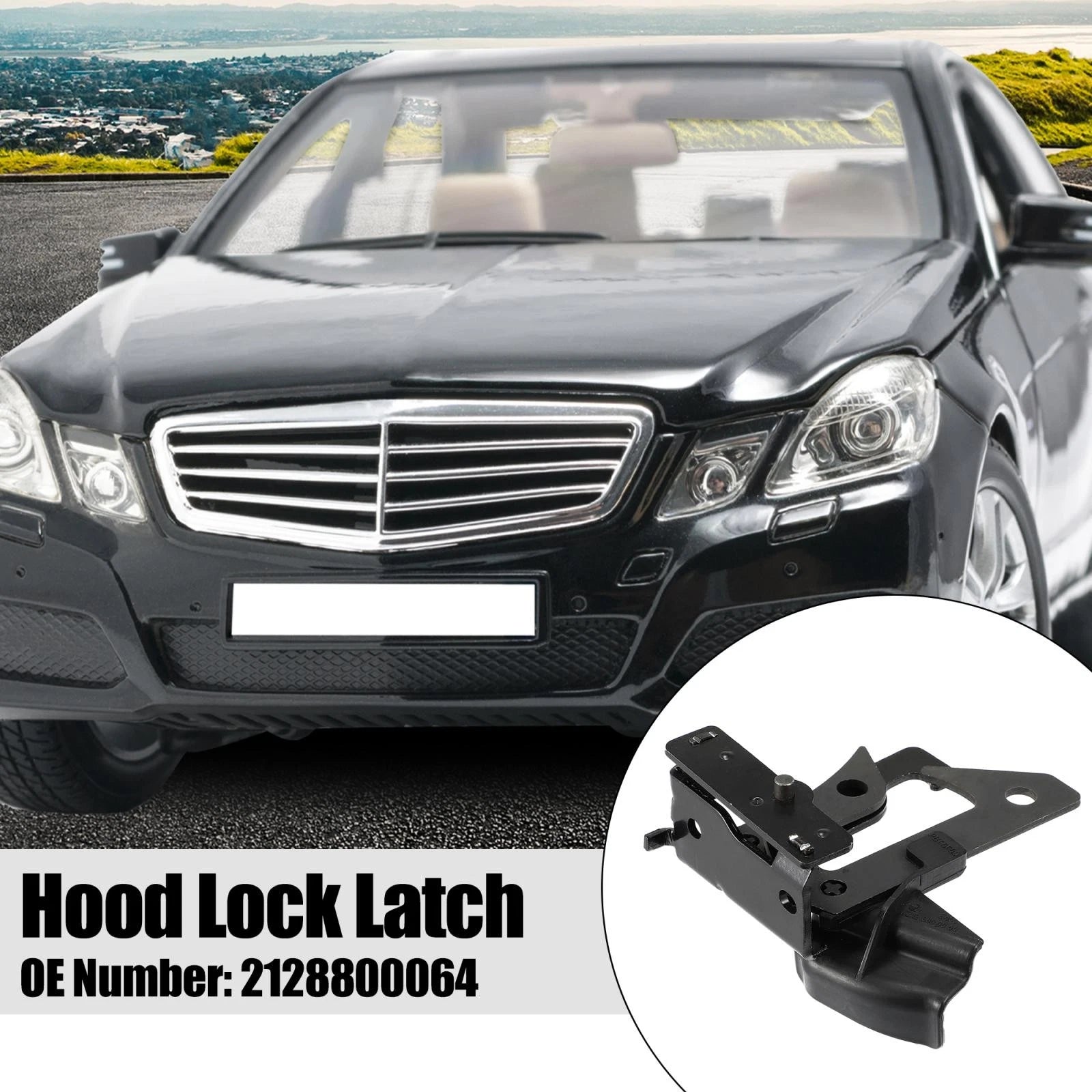 Hood Safety Latch Catch Lock 2128800064 for Mercedes-Benz W212 E350 (2009–2016)