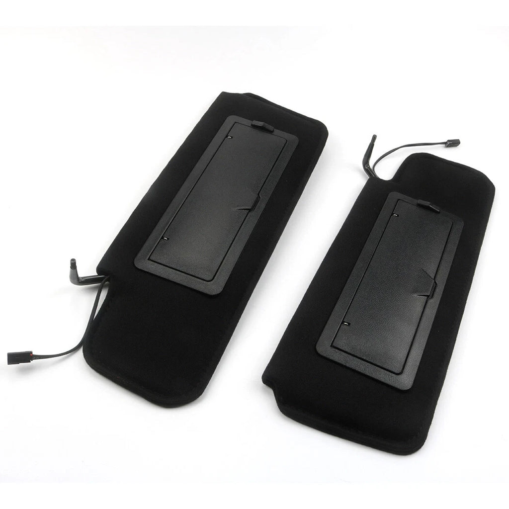 Sun Visors Set of 2 for Corvette C4 (1984–1996) with Vanity Mirror & LED Light