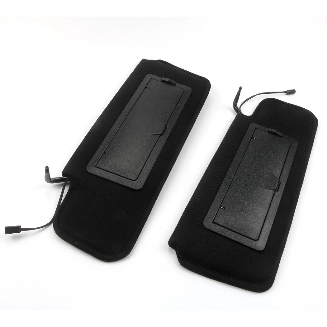 Sun Visors Set of 2 for Corvette C4 (1984–1996) with Vanity Mirror & LED Light