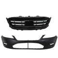 Front Upper Grille for Ford Taurus (2010–2012) Black Bumper Cover Primed