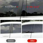 Pillar Post Set Door Trim Glossy Black Cover for Honda CR-V (2017-2022)