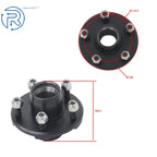 Set of 2 Trailer Hub Kit & Bearings for 2000 lbs Spindle (5 on 4.5")