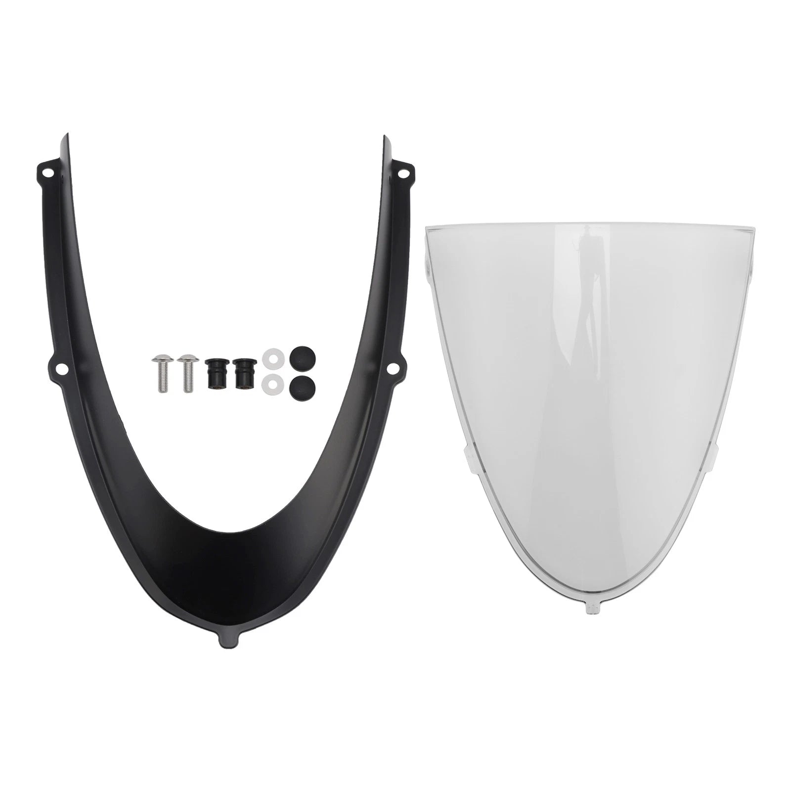 Headlight Fairing Windshield for Aprilia RS 660 (2020–2024) Matt Black + Clear
