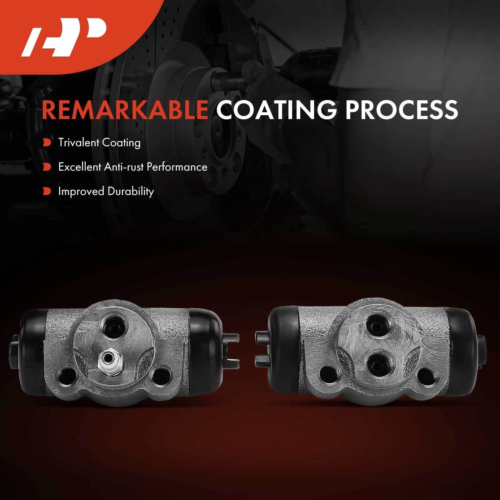2X Rear Drum Brake Wheel Cylinder for Dodge Ram 50 (1987–1993)