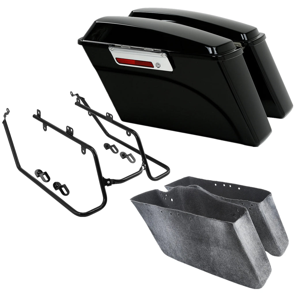 Hard Saddlebags & Conversion Brackets for Harley Dyna Low Rider (2008–2017)
