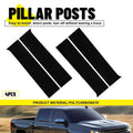 Set of 4 Pillar Post Window Trim for Chevy Silverado GMC Sierra (2014–2018)