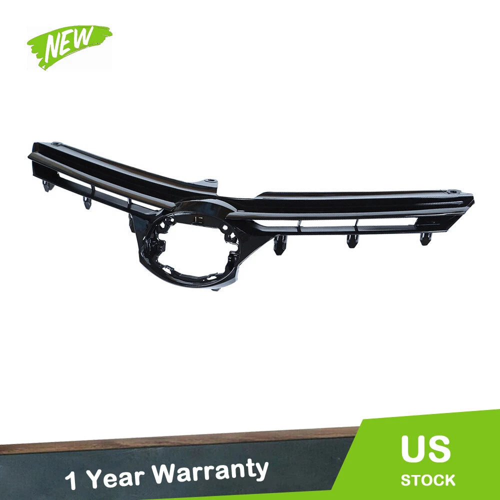 Front Upper Grille Replacement for Toyota Corolla (2017–2019) Black Plastic
