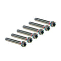 6pcs M6x50mm Titanium Torx Head Flange Screws for Motorcycle Bike