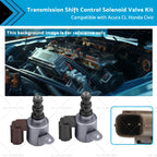 Transmission Shift Control Solenoid Valve Kit for Honda Civic Acura CL (1996–2005)