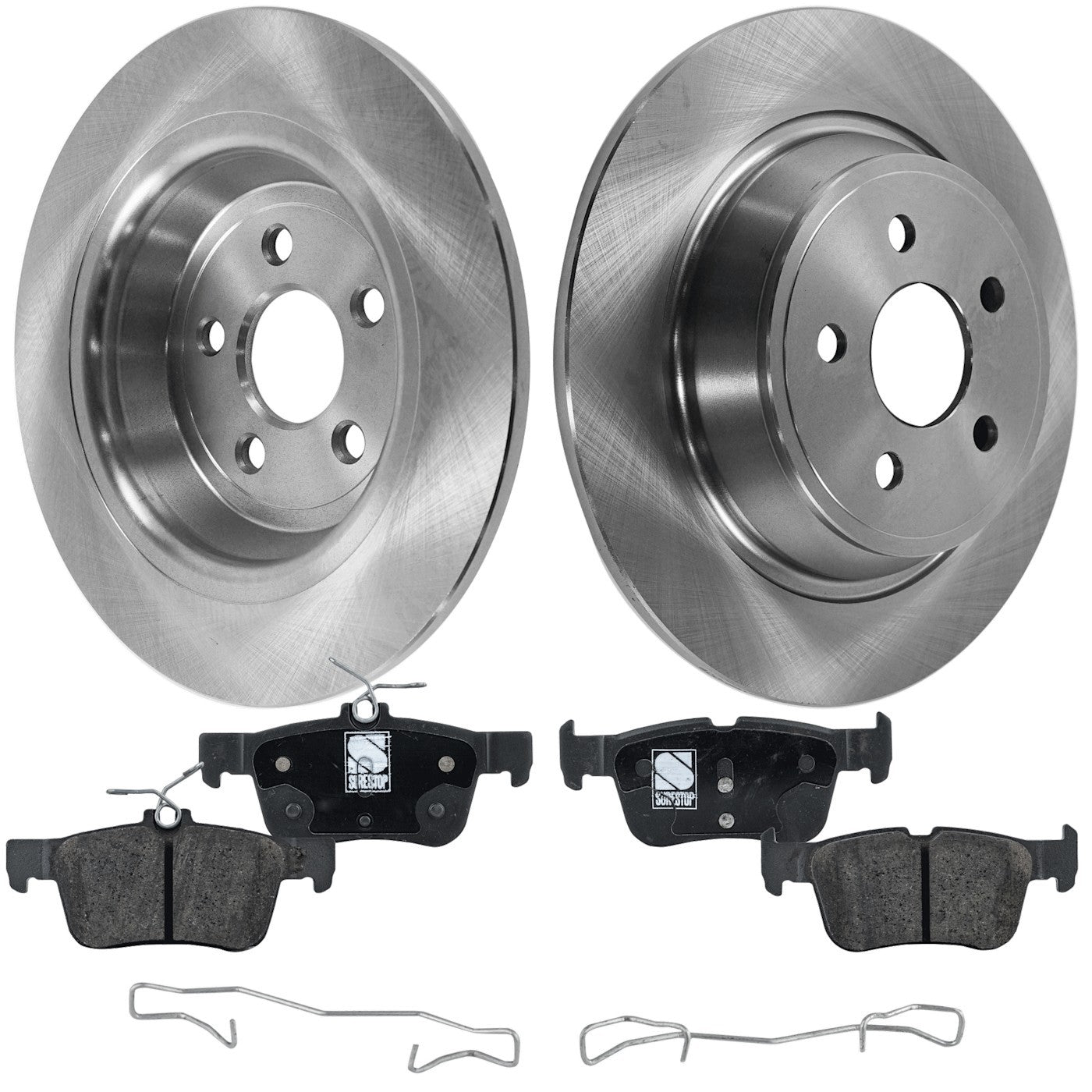 Rear Brake Rotor and Pad for Ford Edge, Lincoln MKX, Nautilus (2015–2022)