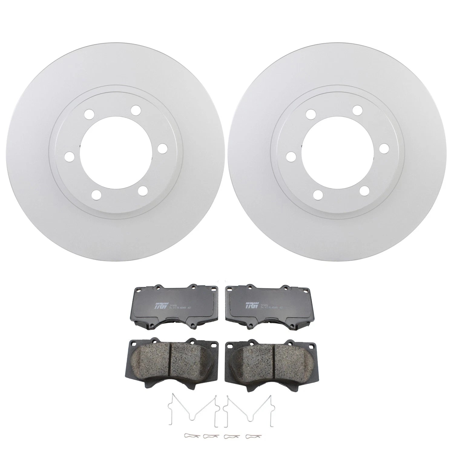 Set of 2 Bosch QuietCast Front Rotors & TRWPro Ceramic Pads for 4Runner (2003–2009)