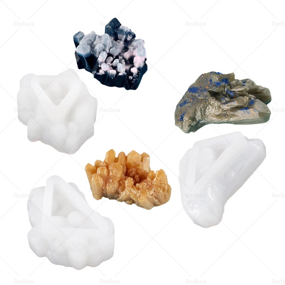 Silicone Epoxy Resin Mold for Crystal Cluster Quartz Rock Column