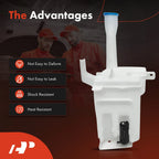 Windshield Washer Reservoir with Pump & Cap for Mitsubishi Lancer (2002-2007)