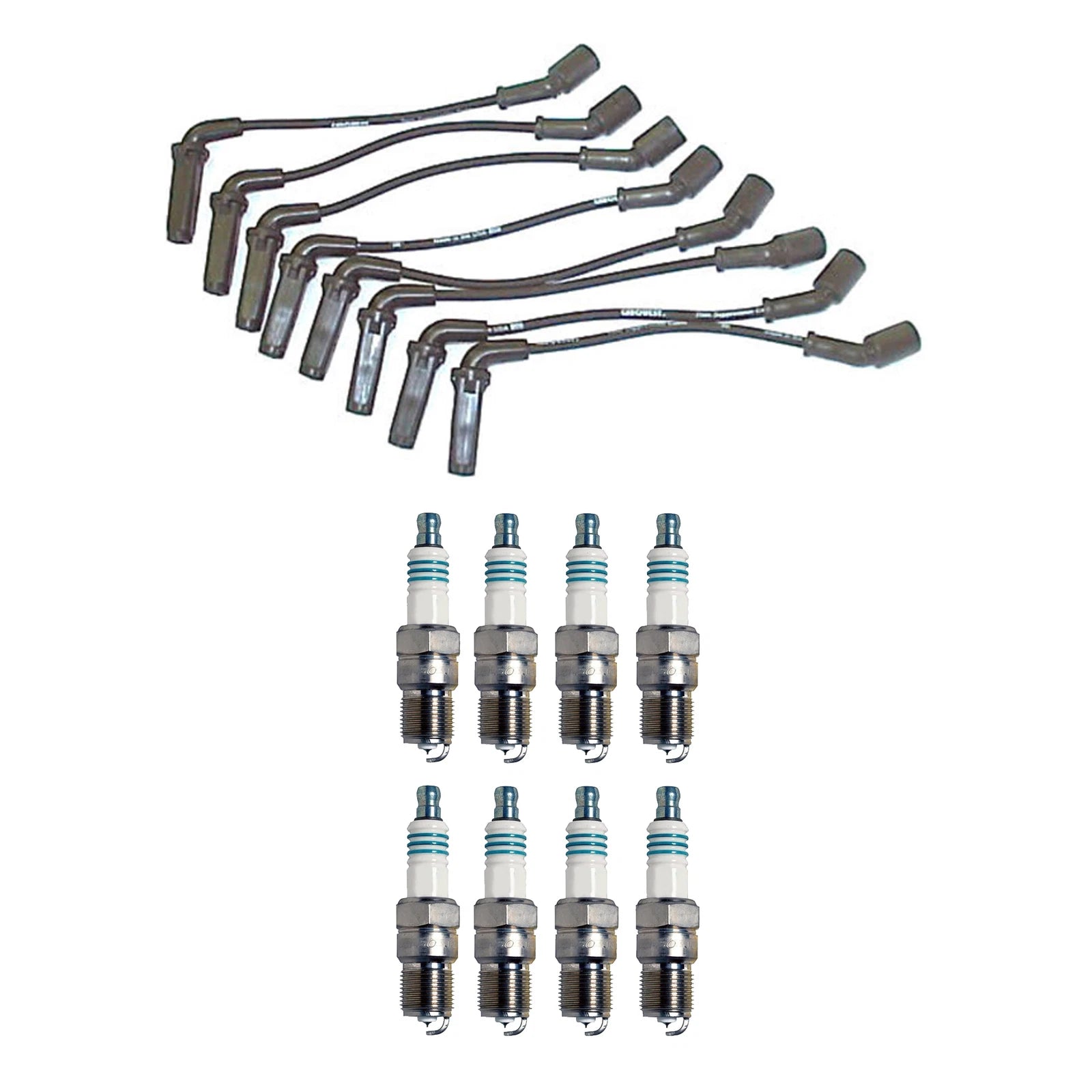 Denso Wire Set & 8 Iridium Power Spark Plugs for Chevy GMC 8.1L V8 (2001–2006)