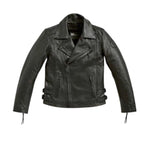 FlatTwin Black Leather Motorcycle Jacket for BMW (Men's, Size M)
