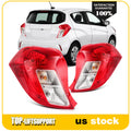 Set of 2 Tail Lights Assembly for Chevrolet Spark (2017–2022) Red