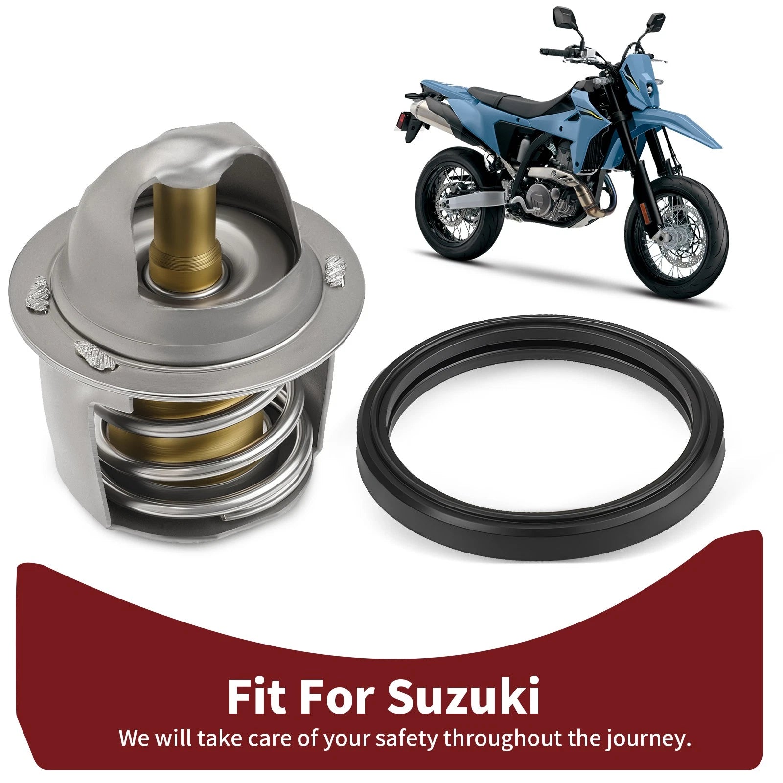 Thermostat & Gasket for Suzuki DR-Z400S/SM (2000–2024) 17670-33401