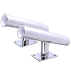 2X Stainless Steel Fishing Rod Holder Wall Mounted 20°