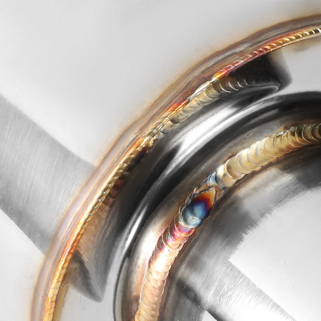 3"OD Titanium Burnt Tip Exhaust Muffler for Universal Fit (Tig Weld)