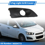 Front Right Fog Light Grill for Chevrolet Aveo (2011-2014) Black 1 x Piece