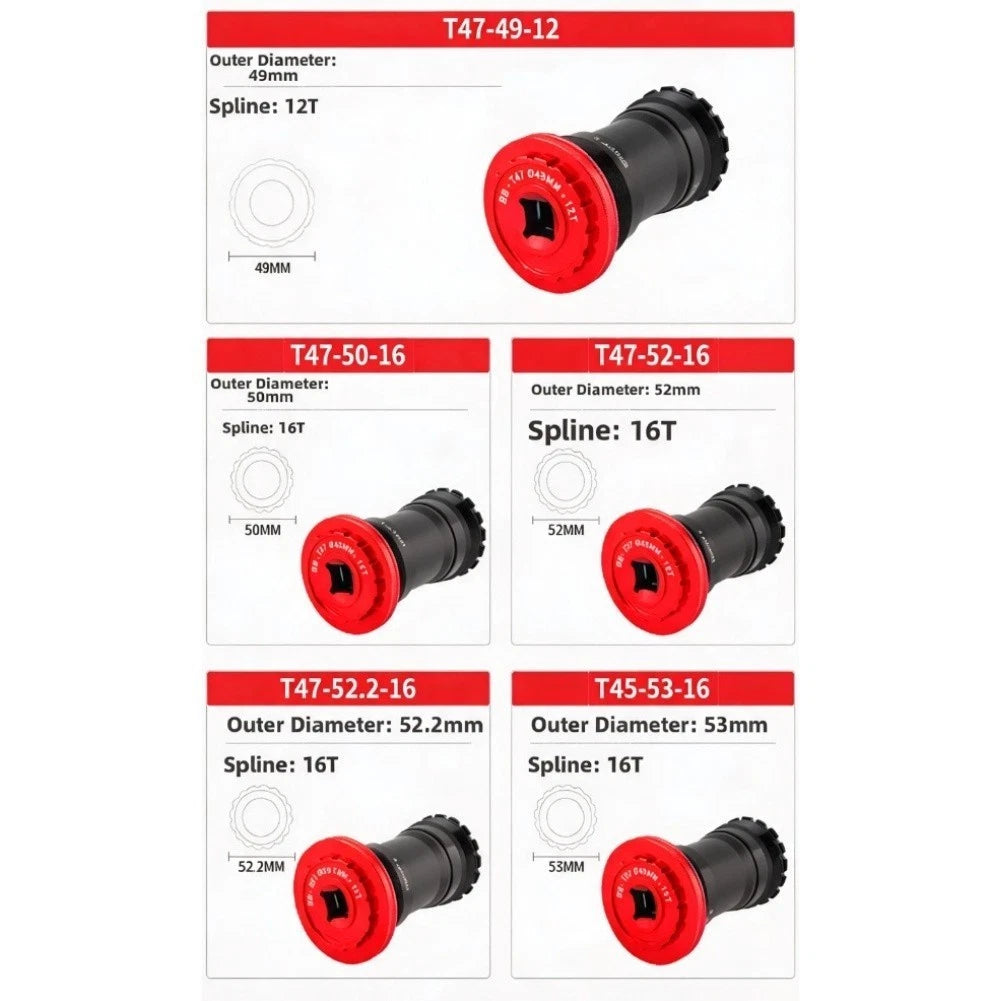 BB Removal Tool T47 for Various Bikes (6061 Aluminum Alloy)