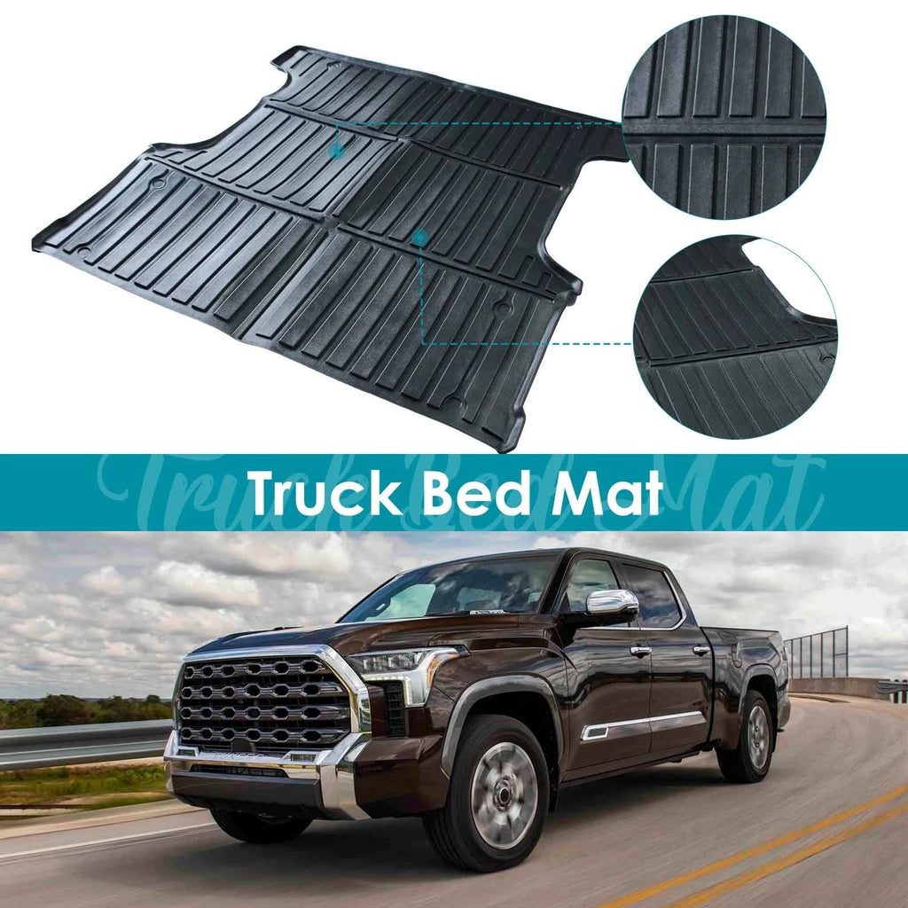 5.5FT Truck Bed Mat Liner for Toyota Tundra (2021–2024) Rubber All Weather