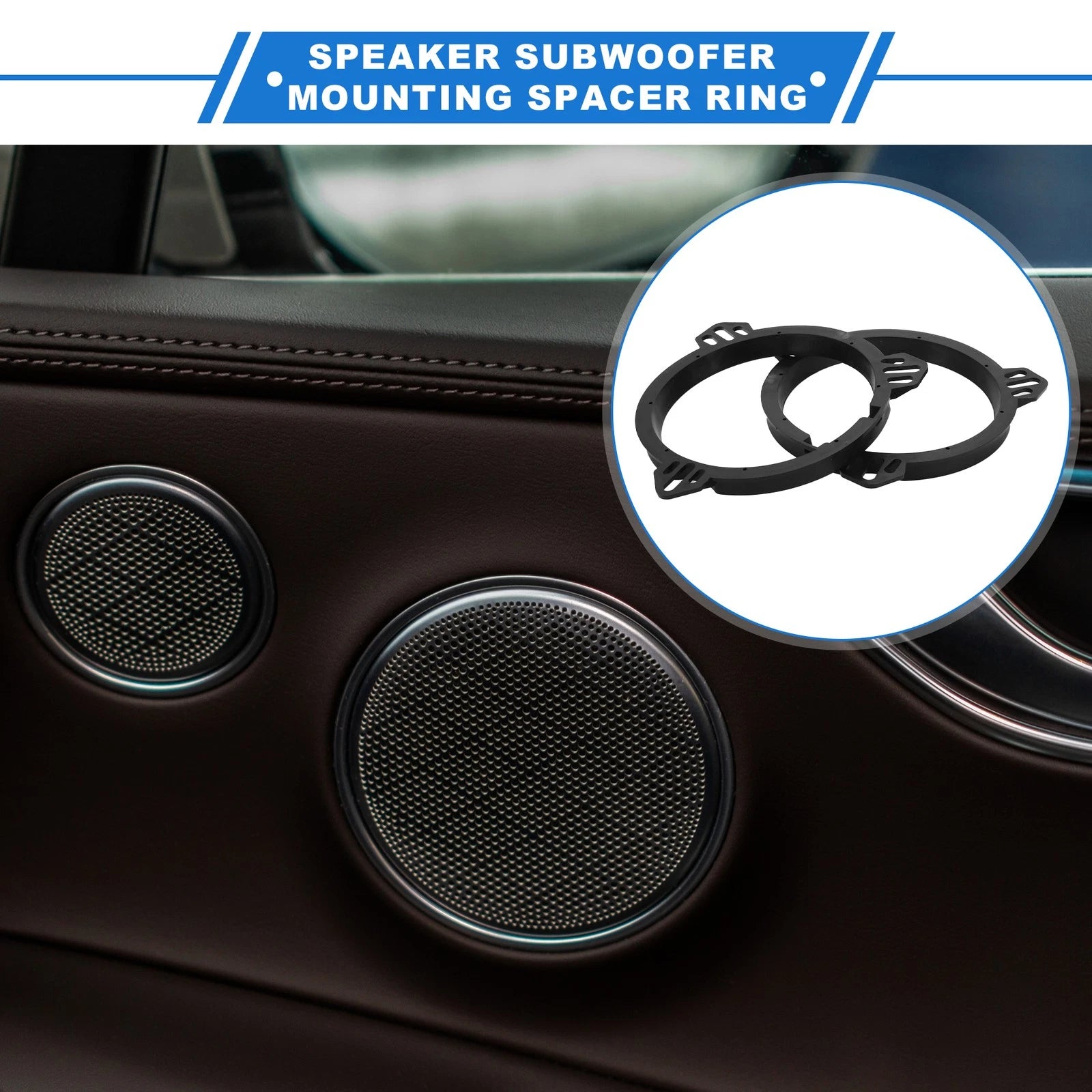 2X Speaker Spacer Ring Adapter for Scion XA (2004–2006) 6.5''