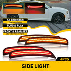 Set of 4 Smoked LED Side Marker Lights for Chrysler 300 (2015–2021)