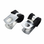 4.7mm Brake Pipe Clips 3/16" Lined Metal+Rubber P Clips