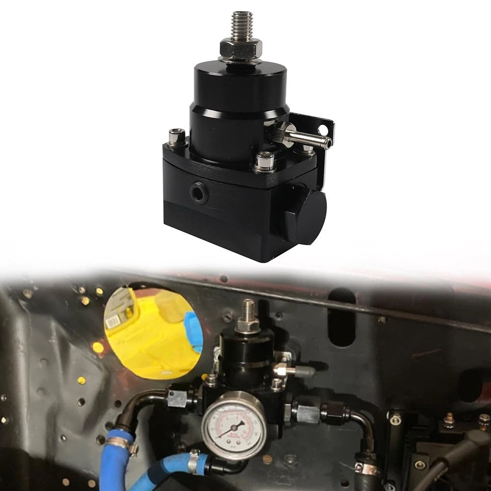 6AN 8AN Fuel Injector Pressure Regulator Kit with Oil Gauge for Universal