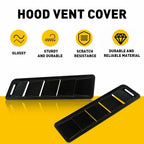 2Pcs Black Hood Vent Louvers for Universal Cars (Year Range Not Specified)