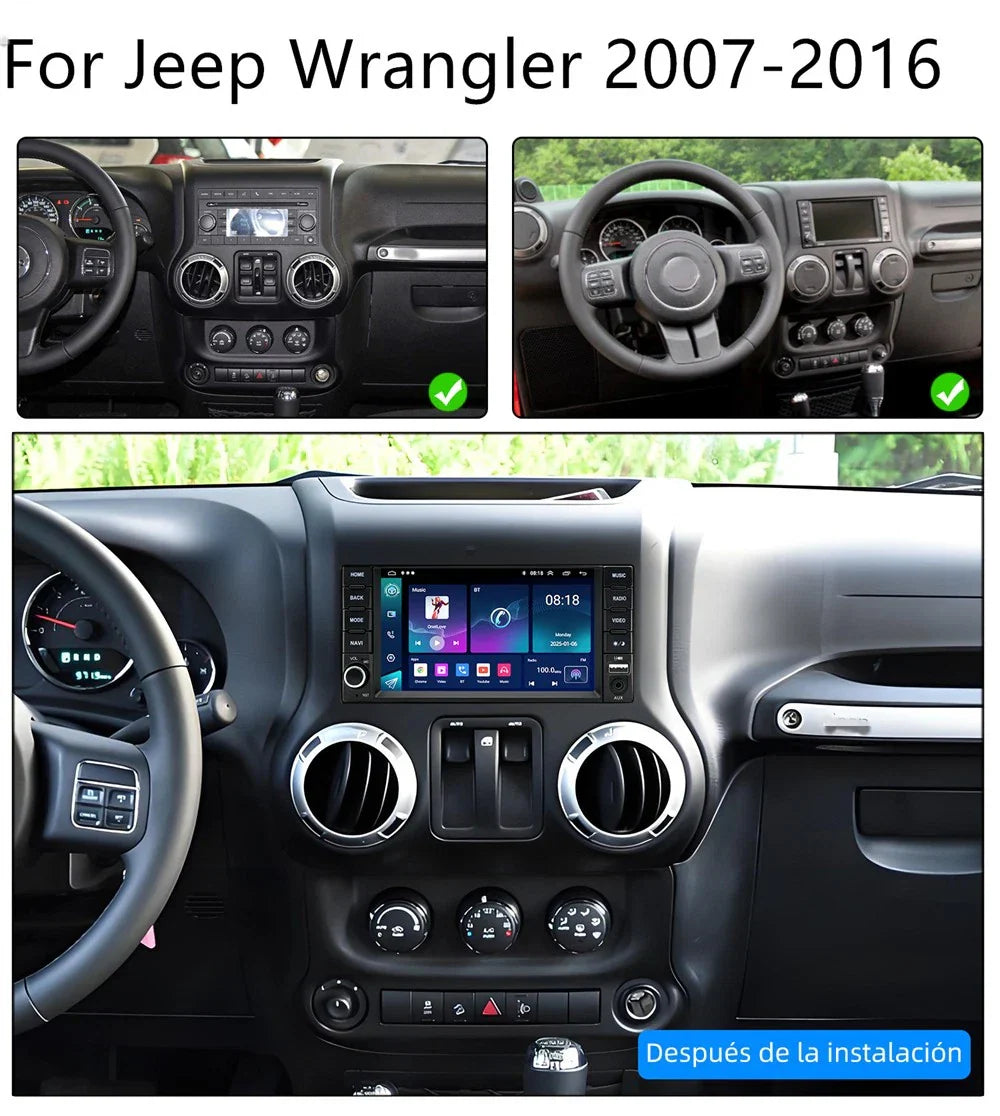 7'' Car Stereo Radio GPS for Jeep Wrangler, Chrysler 300C (2007-2016)