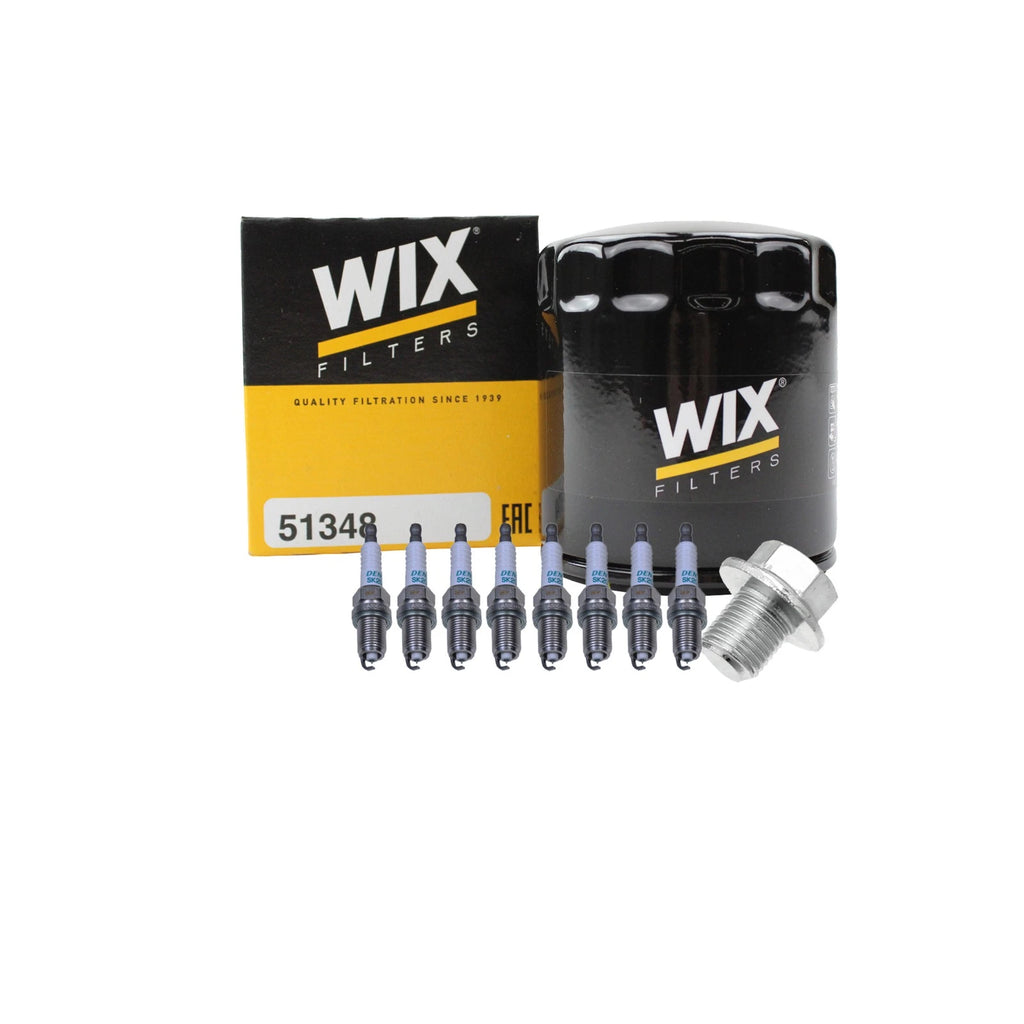 Wix Engine Oil Filter & Denso 8 Spark Plugs for Land Cruiser Tundra SC430